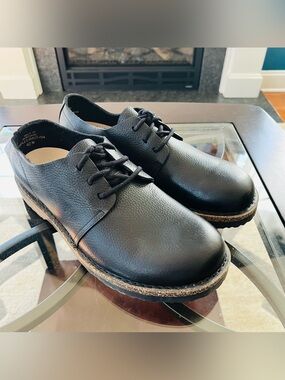EU 42 Birkenstock UPPSALA LOW Natural Leather Shoes Black L11/M9